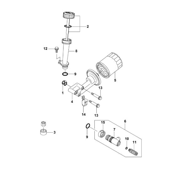 Picture of E - Sistema di lubrificazione FJ180V-AM80